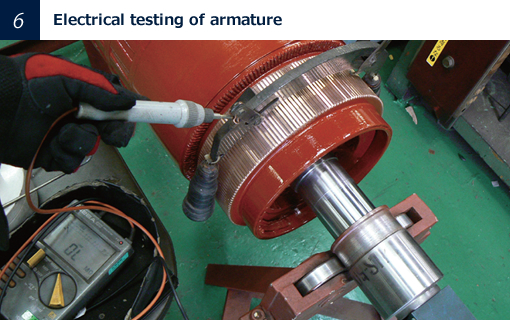 6 Electrical testing of armature